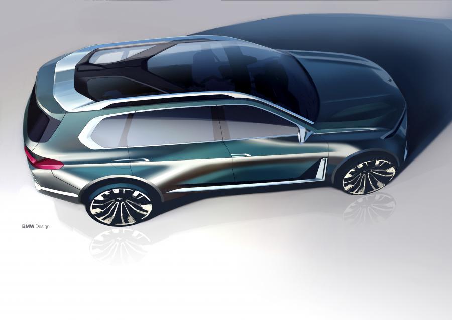 Эскиз BMW Concept X7 iPerformance 2017 года  (фото 28 из 40)